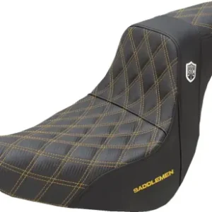 Saddlemen Pro Series SDC Performance Gripper Seat With Gold Stitching